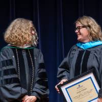 Provost Drake and Jennifer DeWaard